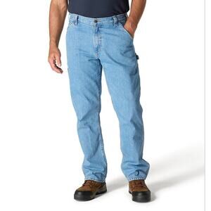 Carhartt Mens Straight Leg Jeans Light Blue Traditional Fit 38 x 34 14806